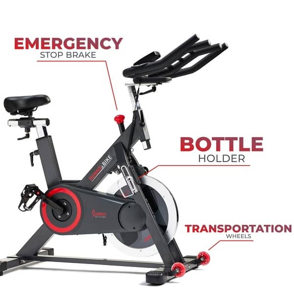 Sunny Health & Fitness Indoor Cycling Bike With FREE SunnyFit® App