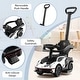 preview thumbnail 9 of 16, Gymax 3-in-1 Licensed Lamborghini Ride on Push Car Stroller Sliding
