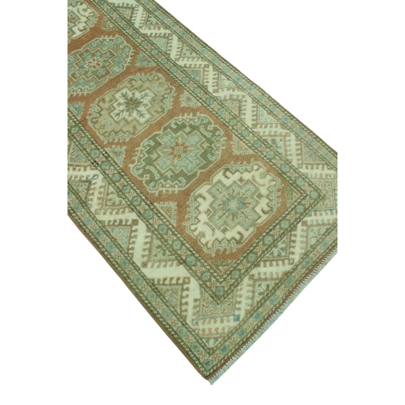 Kazak Humayd Rust/Ivory Runner - 2'9" x 9'5"