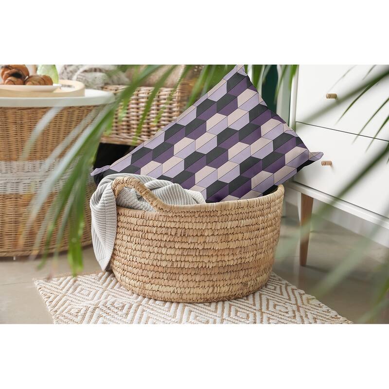 Hex Pattern Decorative Throw Pillow