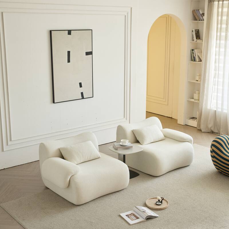 Sofa in a Box, Memory Foam 2-Seater Couch, Modern Compression Sofa with Deep Seat, No Assembly Required