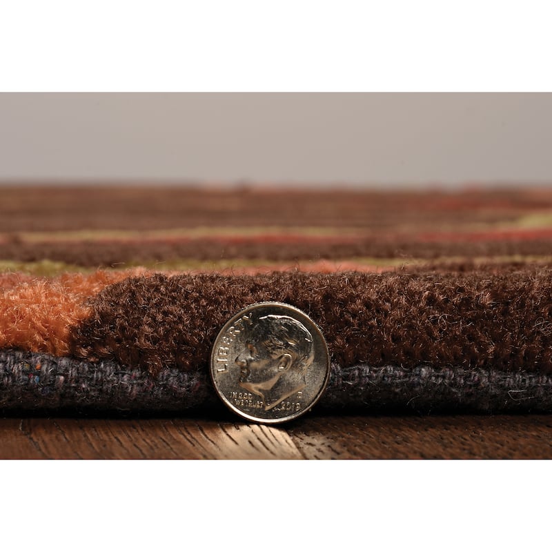 Hand Tufted Trio Collection Cylindrical Rug