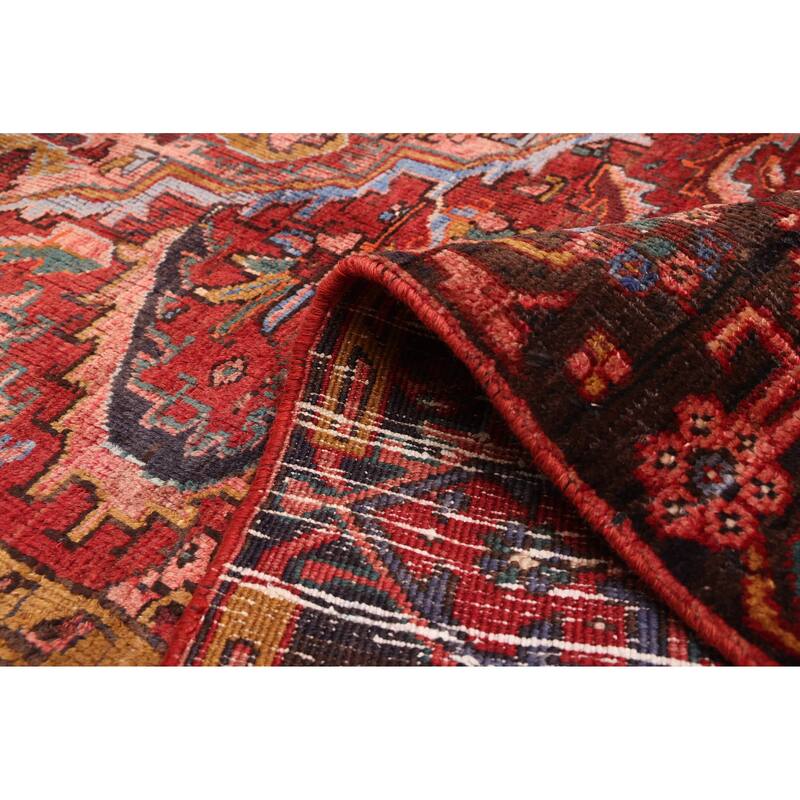 ECARPETGALLERY Hand-knotted Sarabi Dark Red Wool Rug - 9'6 x 12'2