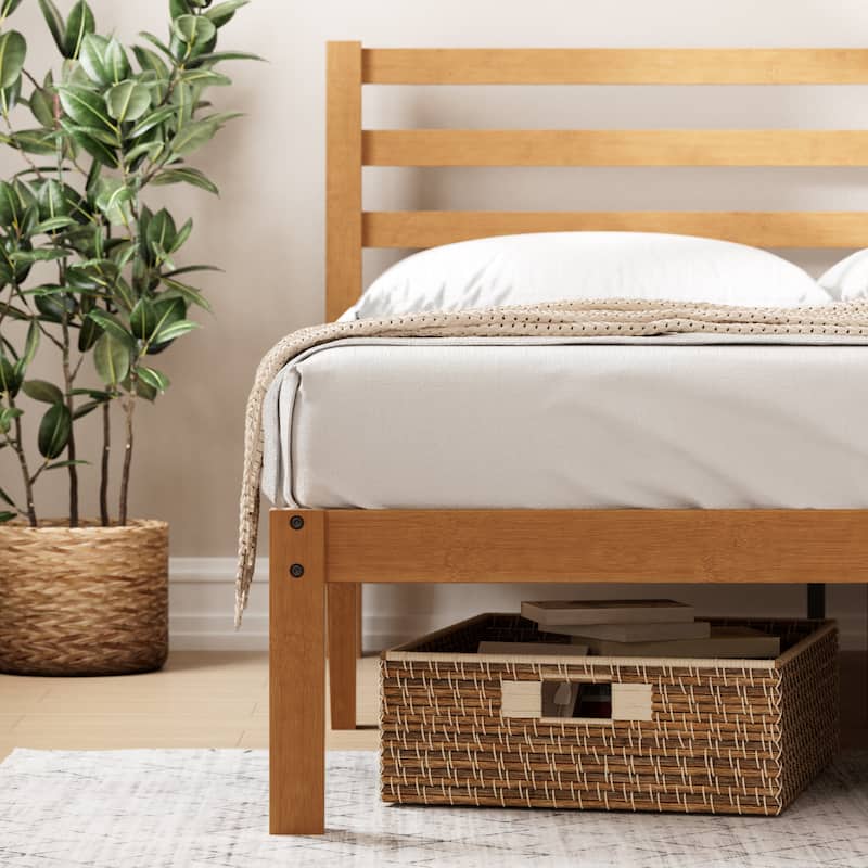 Priage by ZINUS Maddie Bamboo Platform Bed Frame