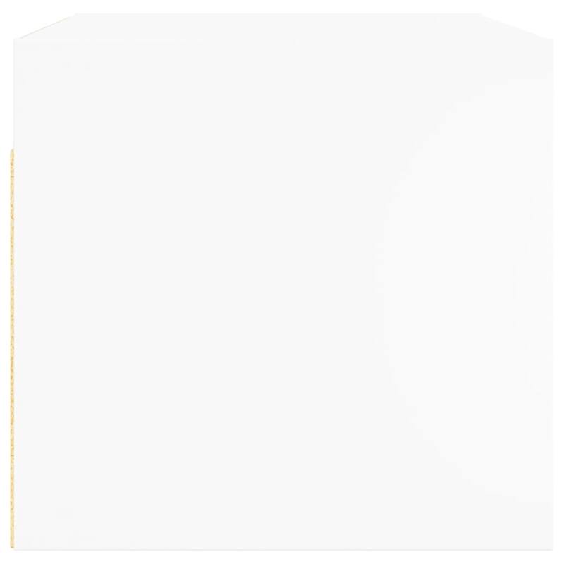 vidaXL Wall Cabinet White Engineered wood, Glass Medium Wall Cabinet - 27.0 x 27.0 x 13.8 in