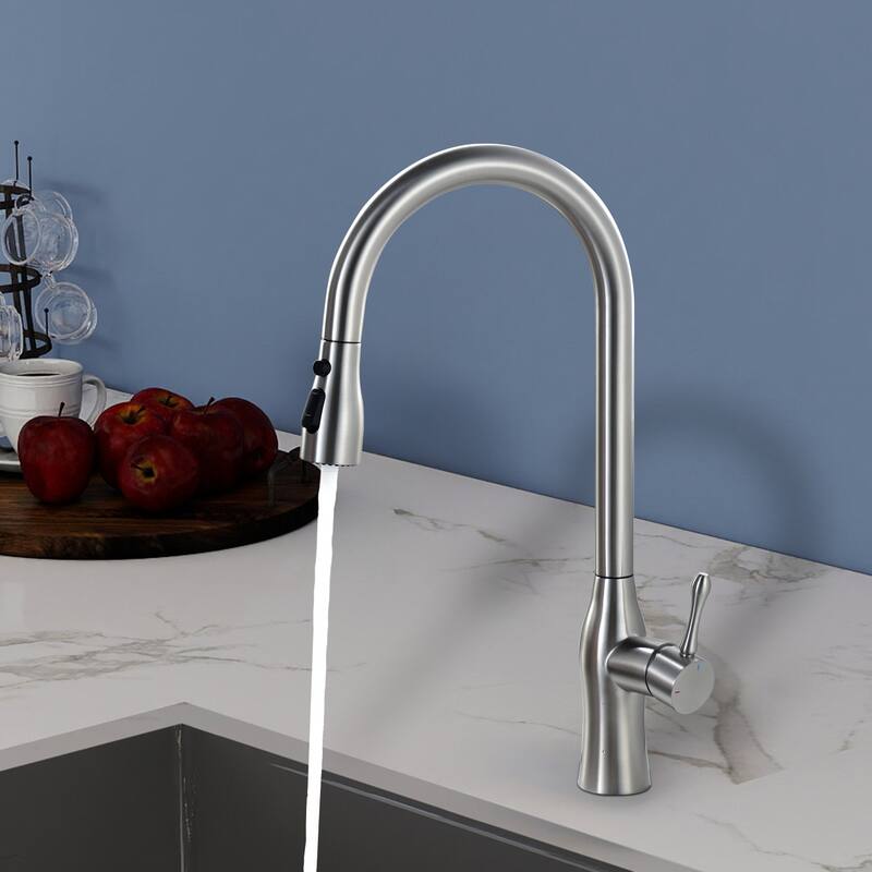 Topcraft Single Handle Pull Down Kitchen Sink Faucet