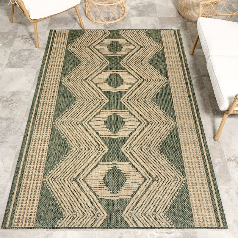 Nuloom Charlotte Contemporary Indoor/Outdoor Area Rug - 8' x 10' - Green