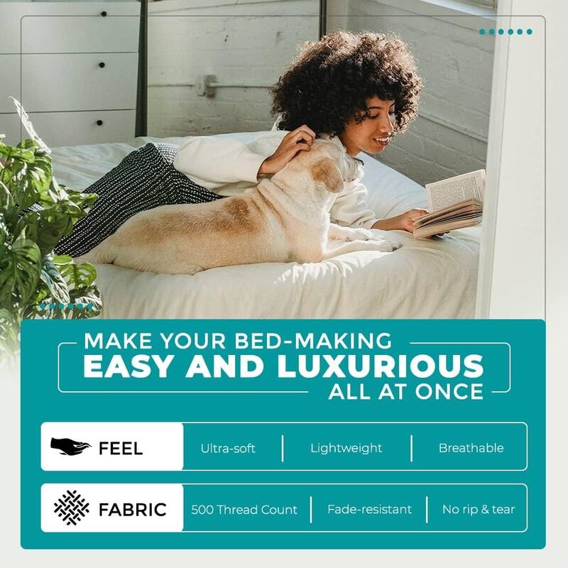 Feather & Stitch 500 Thread Count Damask Stripe ONLY Fitted Sheet