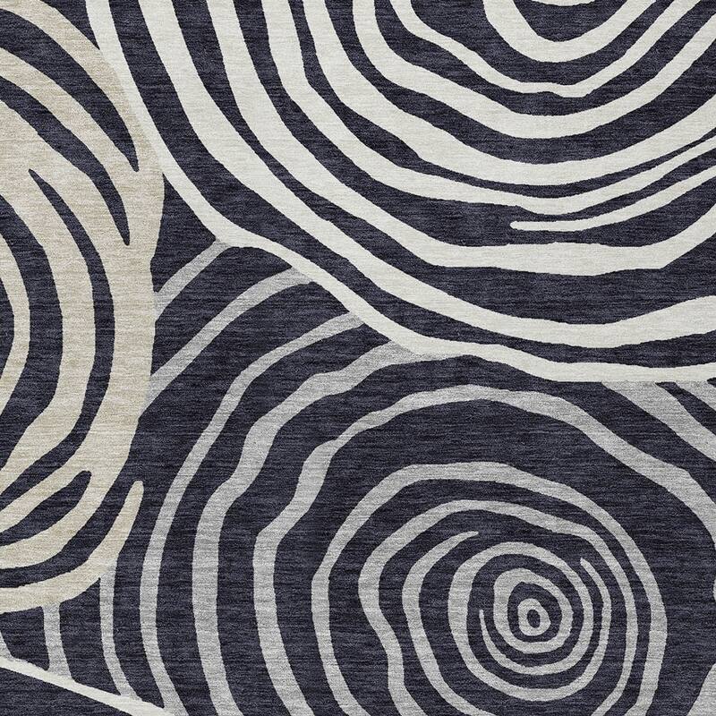 HomeRoots Abstract Transitional Rectangle Outdoor Rug