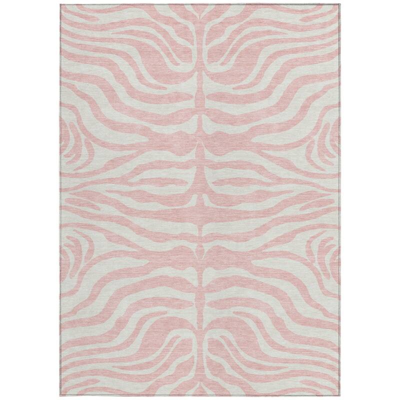 HomeRoots Animal Print Transitional Rectangle Outdoor Rug