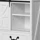 preview thumbnail 7 of 7, Moasis 47.2" Farmhouse Sideboard Buffet Cabinet with Sliding Barn Doors & 4 Drawers