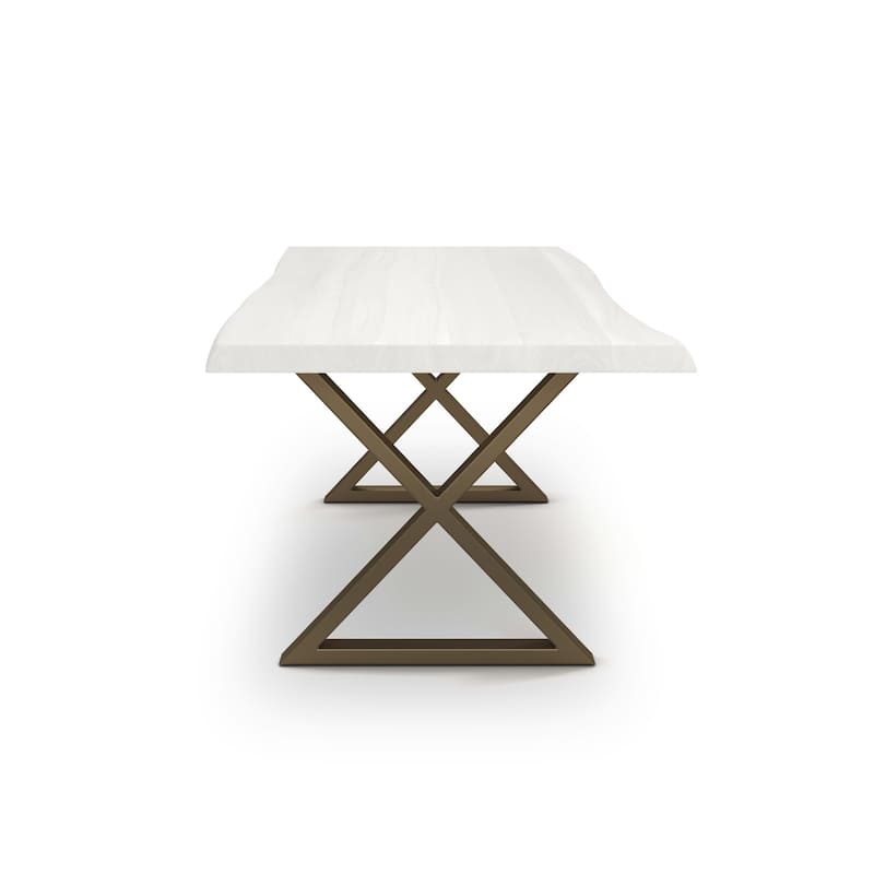 Urbia Brooks Solid Acacia Dining Table - X Base