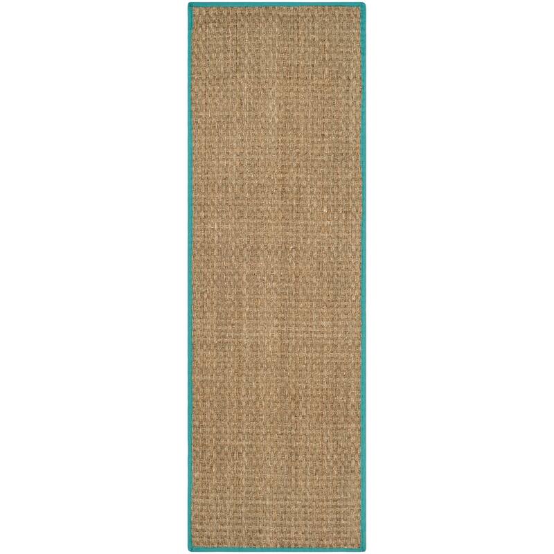 SAFAVIEH Natural Fiber Marina Basketweave Seagrass Rug