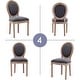 preview thumbnail 10 of 15, Mieres French Vintage Upholstered Dining Chair, Side Chair(Set of 2)