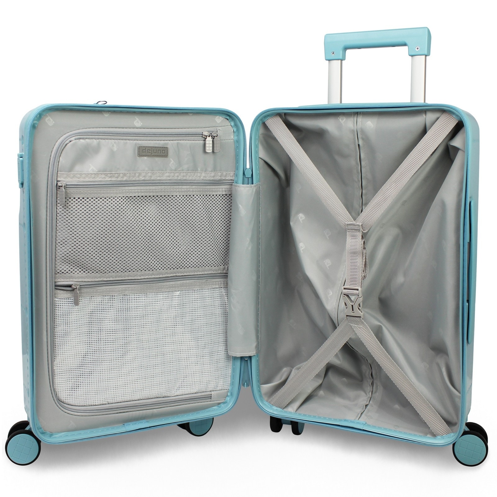 Ultralight Smart Carry-On Luggage with USB-A and USB-C Charging-image