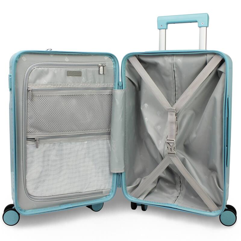 Smart Lightweight Carry-On Luggage with USB-A & USB-C Ports