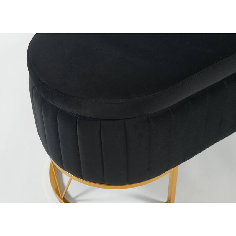 Bench Indoor Bench for Living Room/Bedroom/End of Bed/Entryway (BLACK)