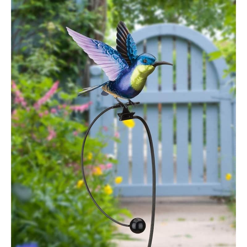 Rocker Hummingbird Stake - Woodnymph
