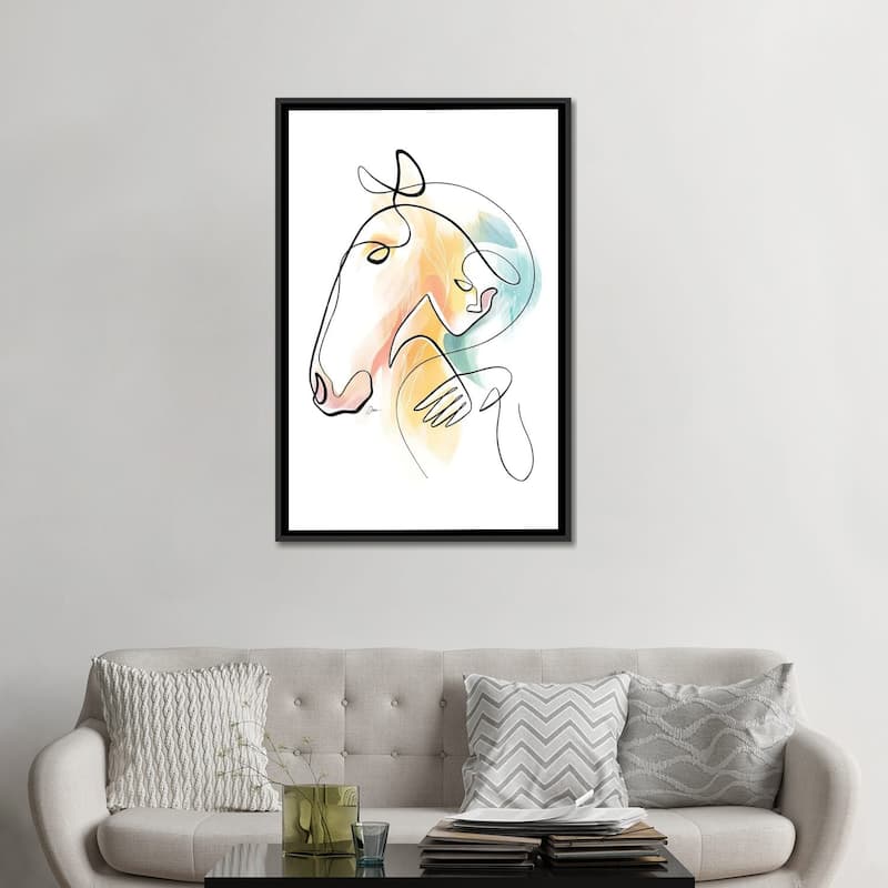 iCanvas "Equus No 15 / Horse Art" by Dane Khy Framed Canvas Print