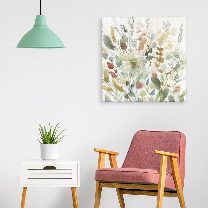 Linen Wildflower Garden by Carol Robinson Canvas Art Print
