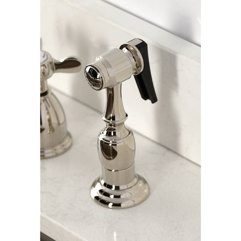 Kingston Brass Essex 1.8 GPM Widespread Kitchen Faucet - Includes Side