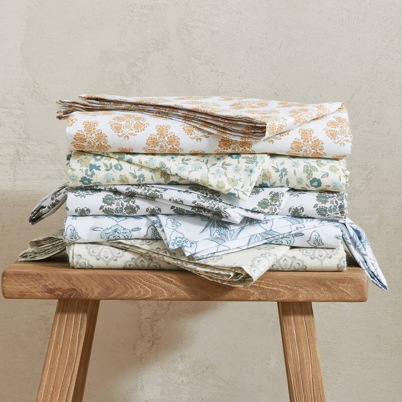 Patina Vie Maison Cotton & Rayon from Bamboo Blend Printed Sheet Set
