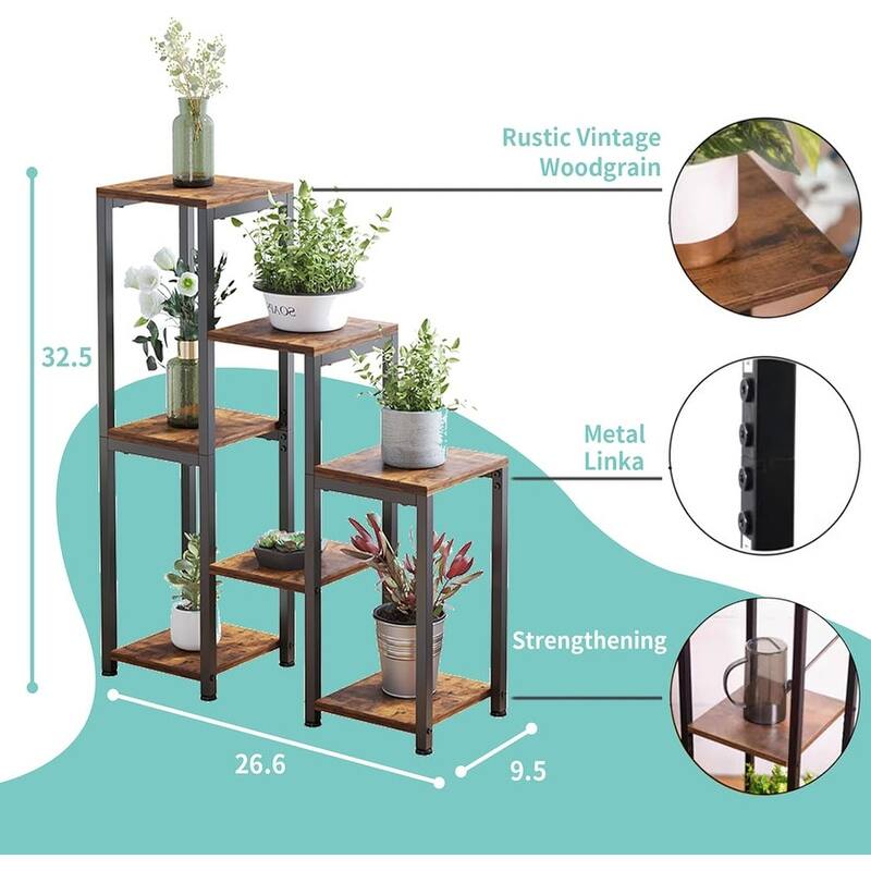 3 Tier-7 Potted Plant Stand Plant Stands for Indoor