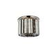 Option polished nickel (royal cut silver shade crystals)