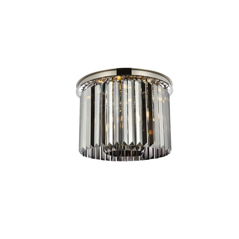 Royce Edge 6-Light Polished Nickel Flush Mount