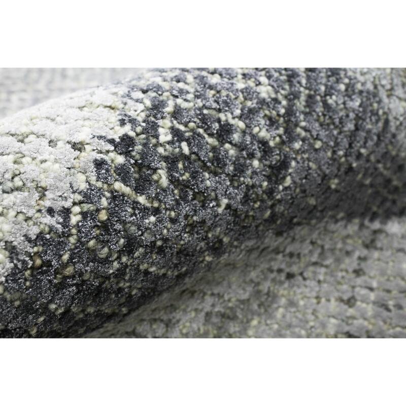 Bashian Laban Aqua Contemporary Area Rug