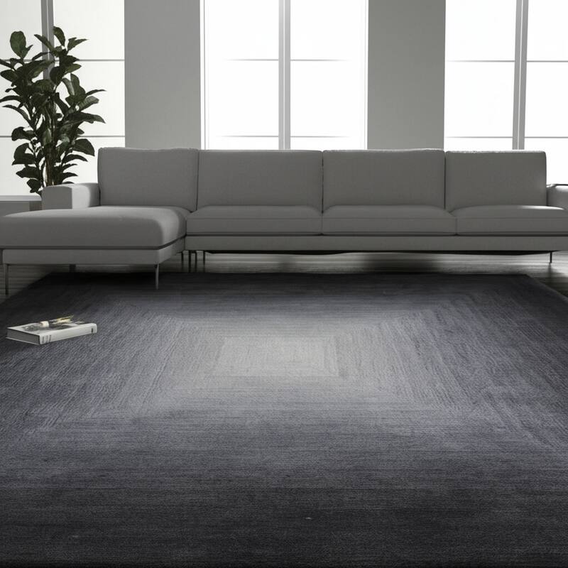 HomeRoots Abstract Industrial Rectangle Area Rug - 120.00 in. x 96.00 in.  x 0.51 in.