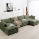 preview thumbnail 3 of 153, Corduroy Sectional Sofa with Removable Ottomans & Ultra-soft Cushions for Living Room & Bedroom