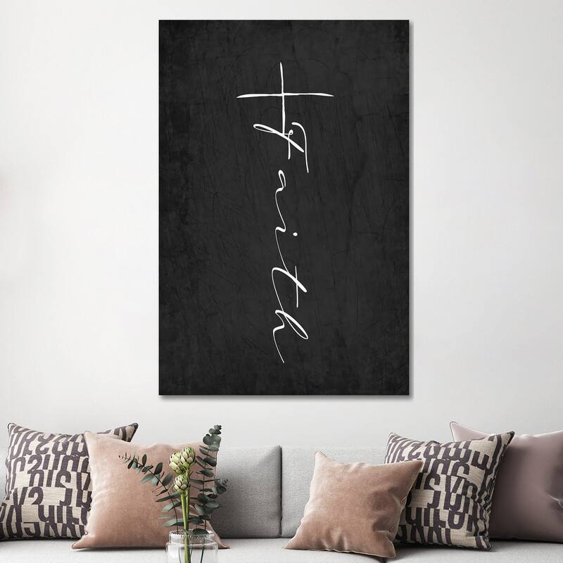 iCanvas "Faith Cross" by Kimberly Allen Canvas Print