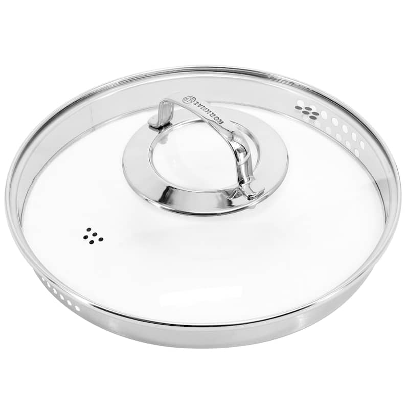 Non Stick 10 Inch 3.5 Liter Low Casserole with Lid in Black