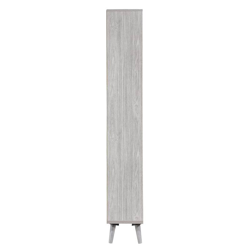 Wooden Frame Bookcase with Open Shelves
