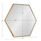 preview thumbnail 47 of 90, Kate and Laurel Rhodes Framed Mid-century Hexagonal Wall Mirror