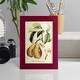 preview thumbnail 102 of 138, Printed Tuscan Fruits IV -Framed Print w/glass-Cherry Red