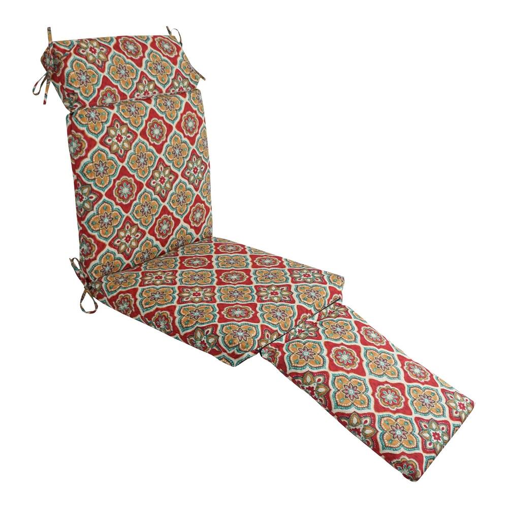 Blazing Needles Steamer Deck Outdoor Lounger Cushion - 72 x 20