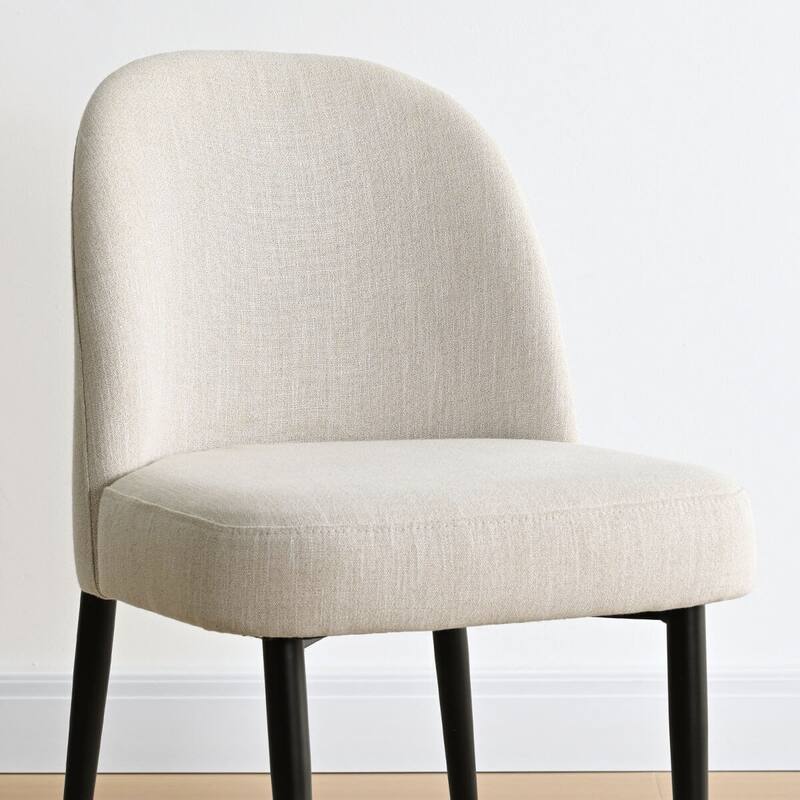 Linen Upholstered Dining Chair(Set of 2)