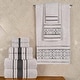 preview thumbnail 1 of 82, Superior Sadie Zero Twist Cotton Solid and Floral 9 Piece Towel Set Platinum