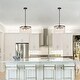 preview thumbnail 3 of 6, Black 4-Light Modern Stunning Crystal Pendant Lighting Fixture