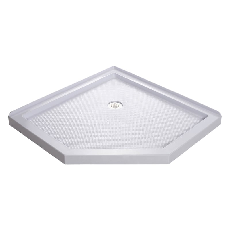 DreamLine SlimLine 36 in. D x 36 in. W x 2 3/4 in. H Neo-Angle Shower Base - 36" x 36"