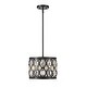 preview thumbnail 1 of 3, Dealey 3 Light 11.25 inch Matte Black Chandelier