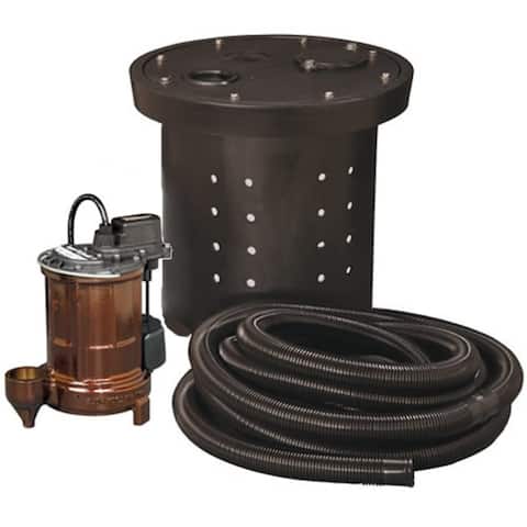 Liberty Pumps 1/3 HP Cast Iron Crawl Space Sump Pump Kit - Natural