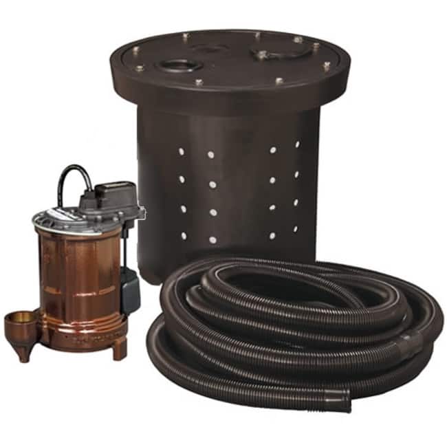 Liberty Pumps 1/3 HP Cast Iron Crawl Space Sump Pump Kit - Natural