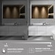 preview thumbnail 21 of 32, Rail Aluminum Recessed/Surface Mount Bathroom Medicine Cabinet with Mirror, Adjustable Brightness, Defogging & USB Port