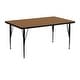 preview thumbnail 30 of 47, 24''W x 48''L Thermal Laminate Activity Table - Adjustable Short Legs Oak