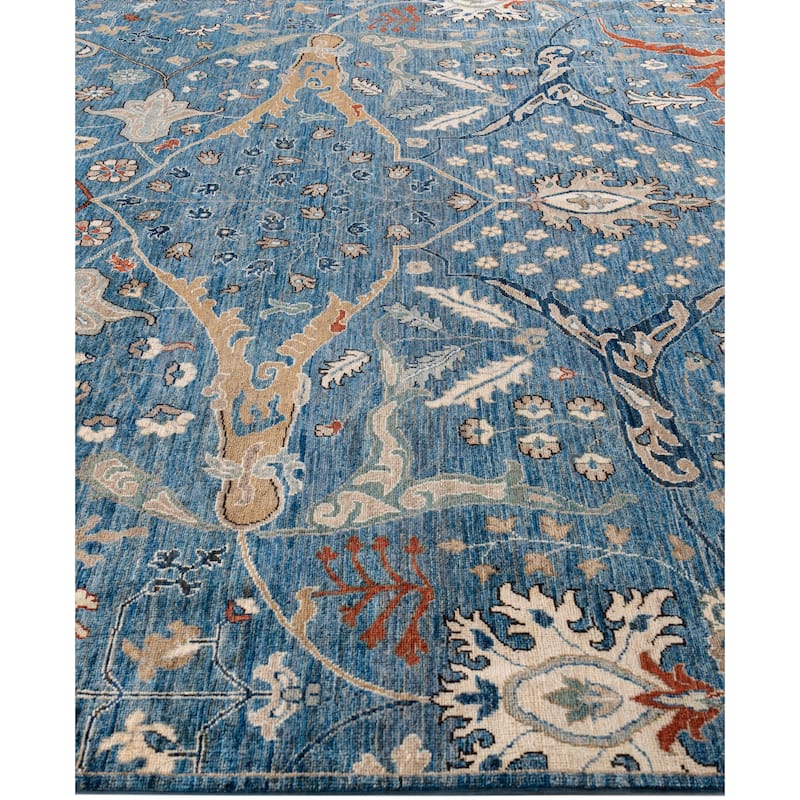 Serapi One-of-a-Kind Hand-Knotted Area Rug - Blue - 8' 2" x 9' 11"