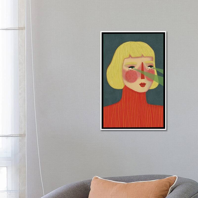 iCanvas "Lasers" by Renee Melia Framed