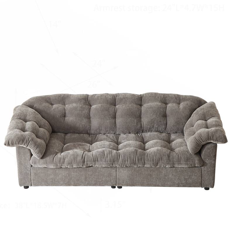 Comfortable Chenille Sofa for Various Spaces, Enhancing Interior Style